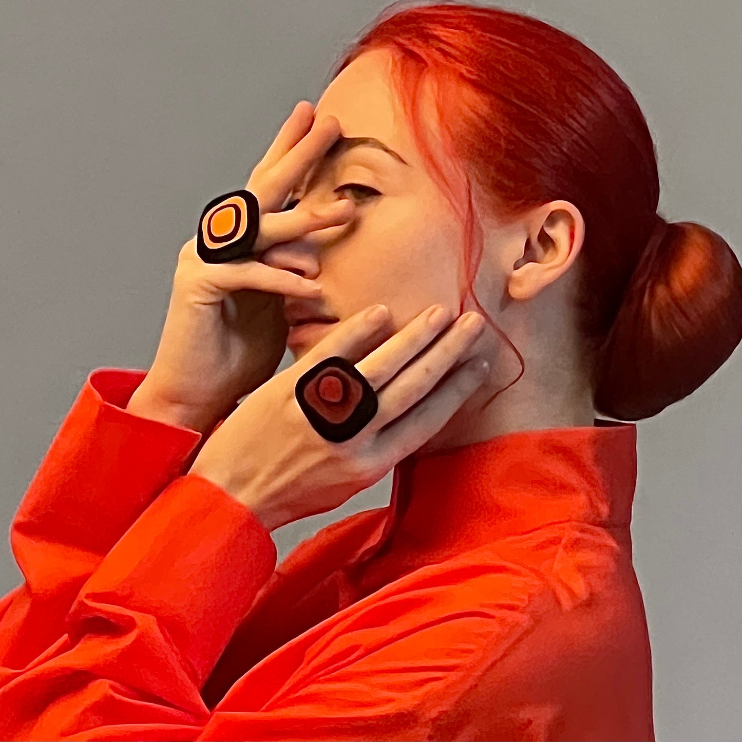 Orange Double Ring